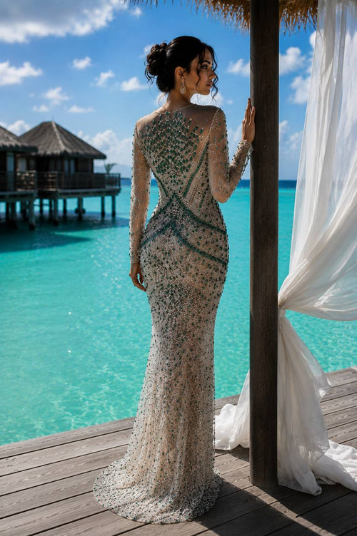 Azure Royale Crystal Gown