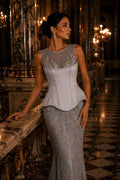 Silver Étoile Corset Gown