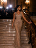 Golden Radiance Crystal Gown