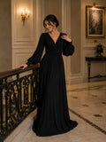 Noir Grace Evening Gown