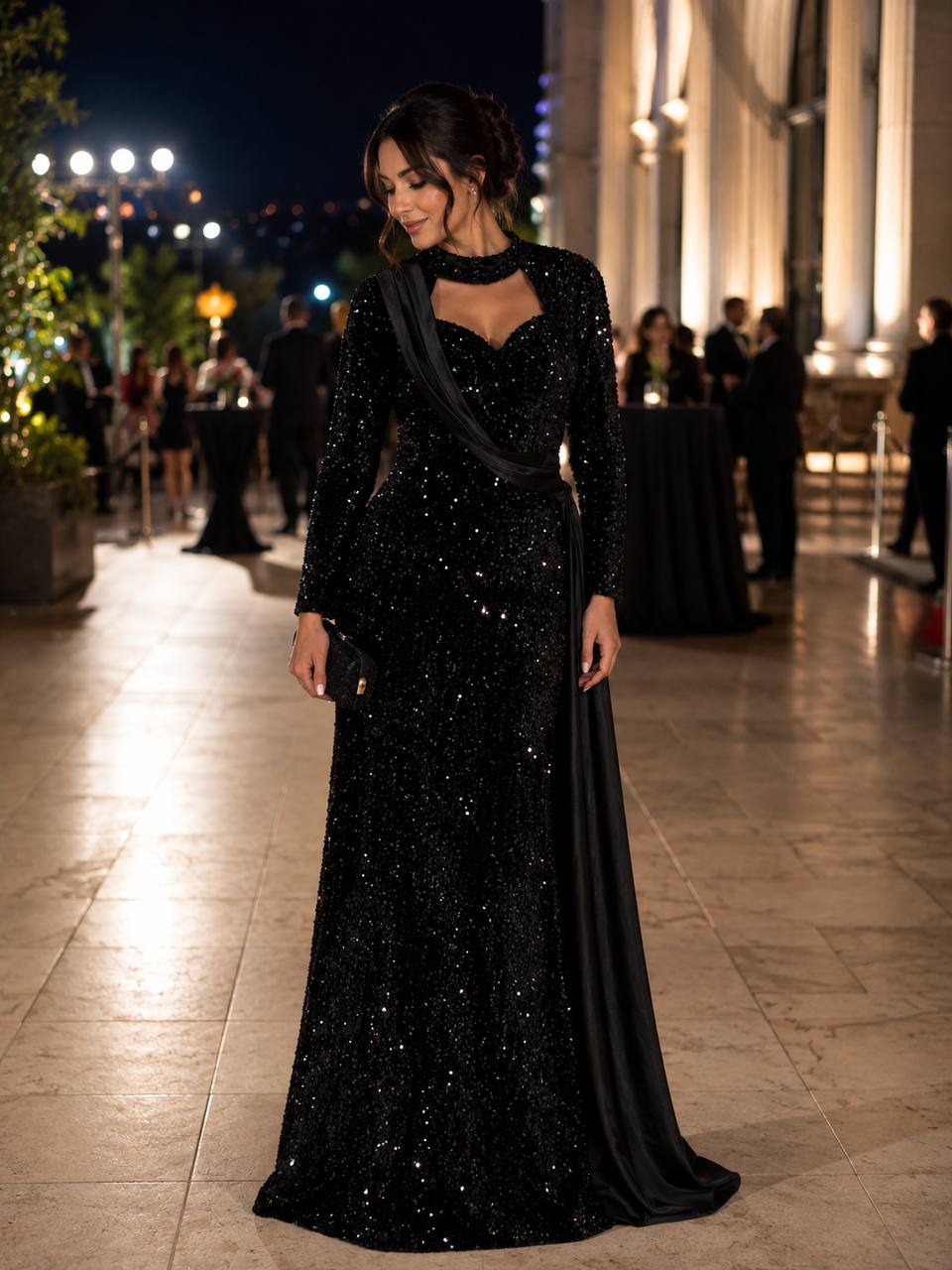 Midnight Royale Sequin Gown