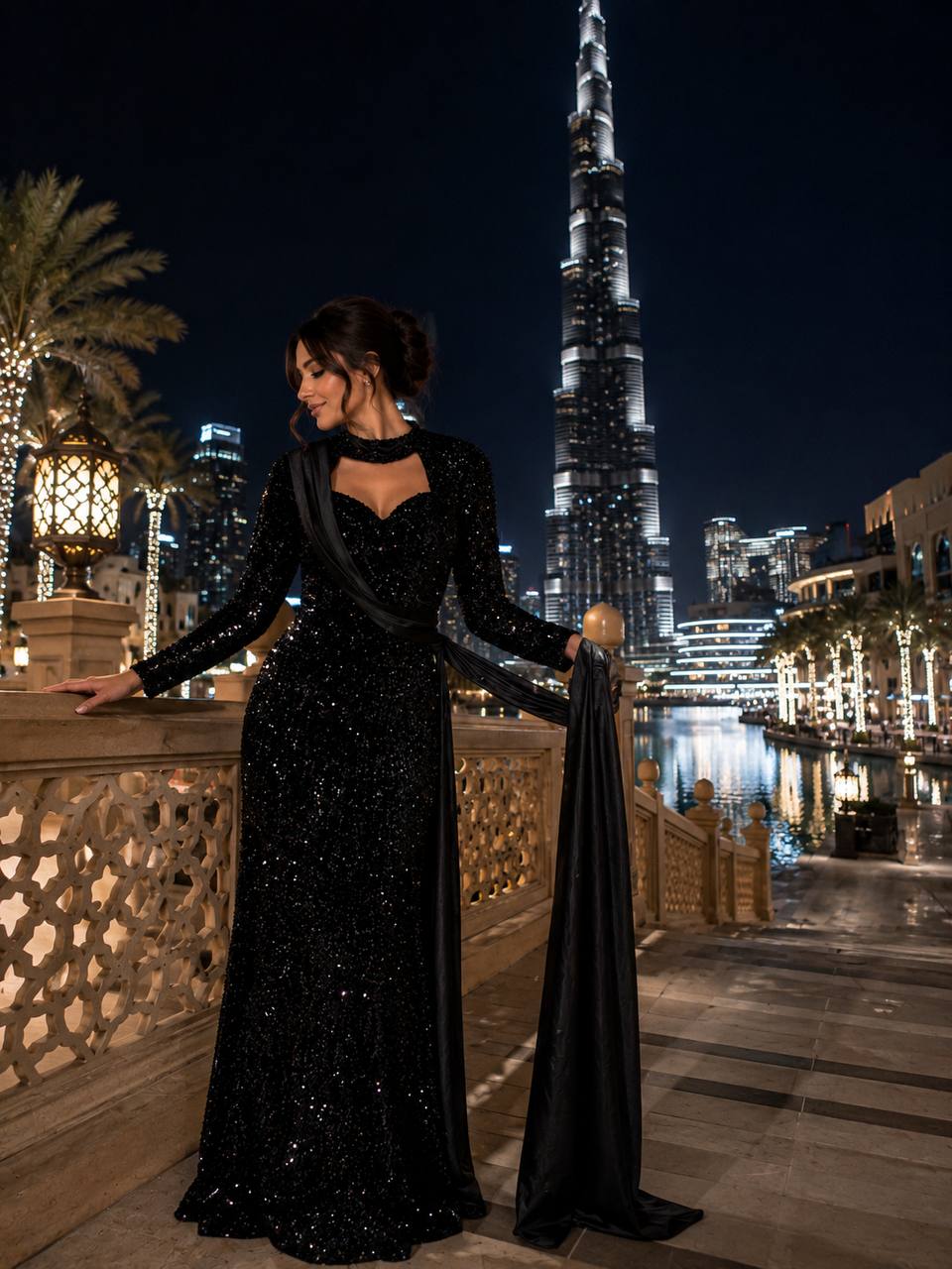 Midnight Royale Sequin Gown