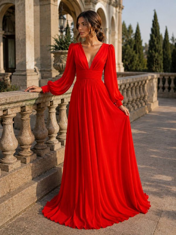 Scarlet Romance Evening Gown