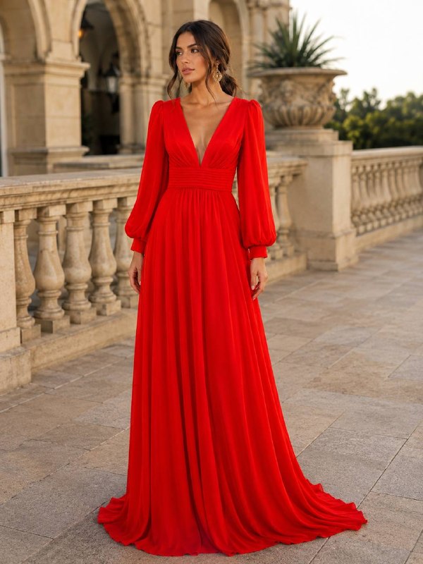 Scarlet Romance Evening Gown