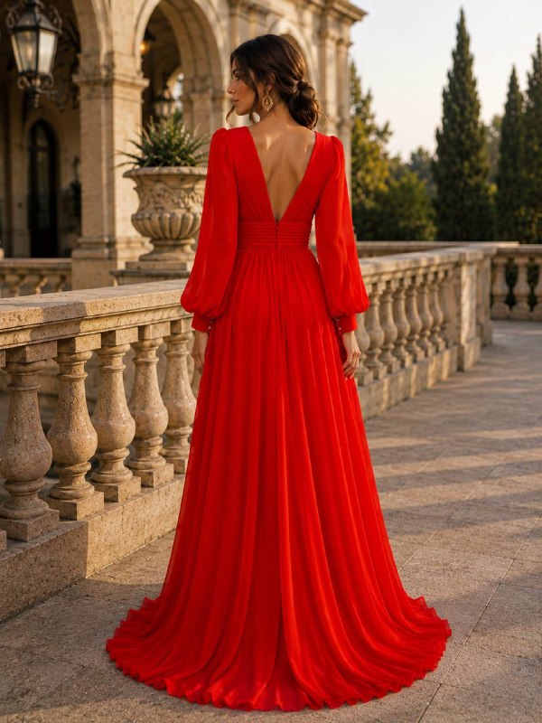 Scarlet Romance Evening Gown