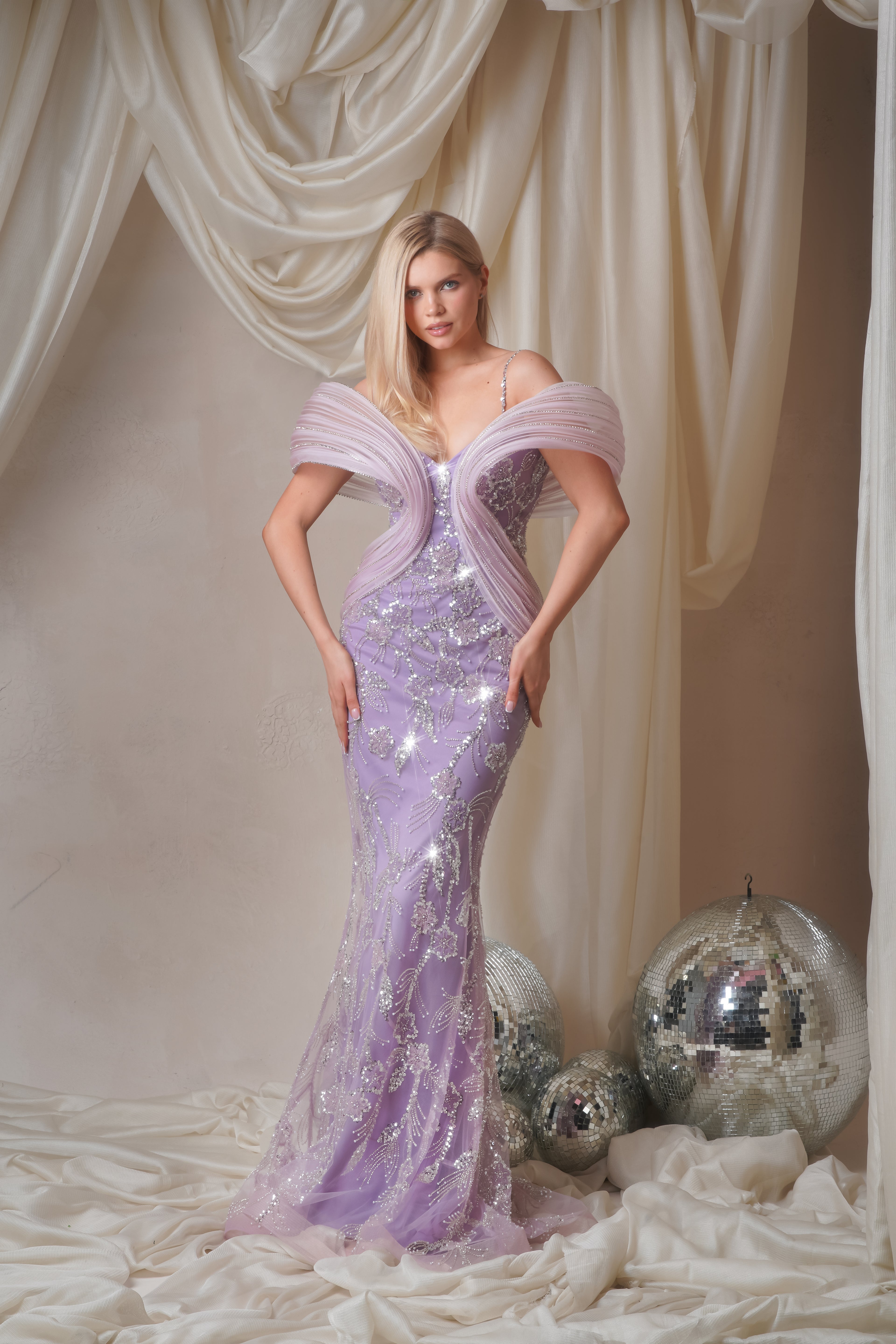 Lilac Étoile Couture Gown