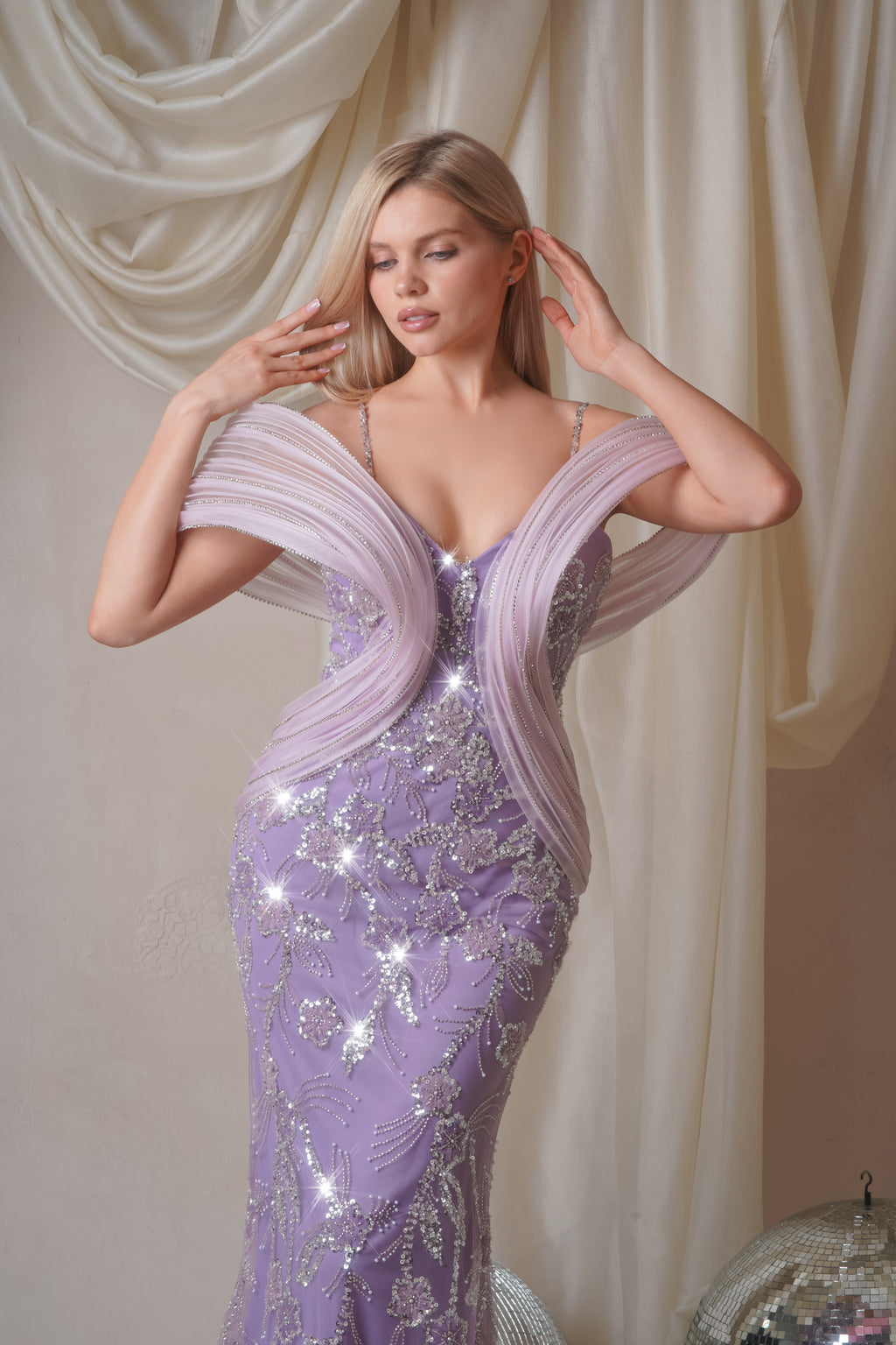 Lilac Étoile Couture Gown