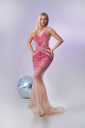 Rosé Lumière Couture Gown