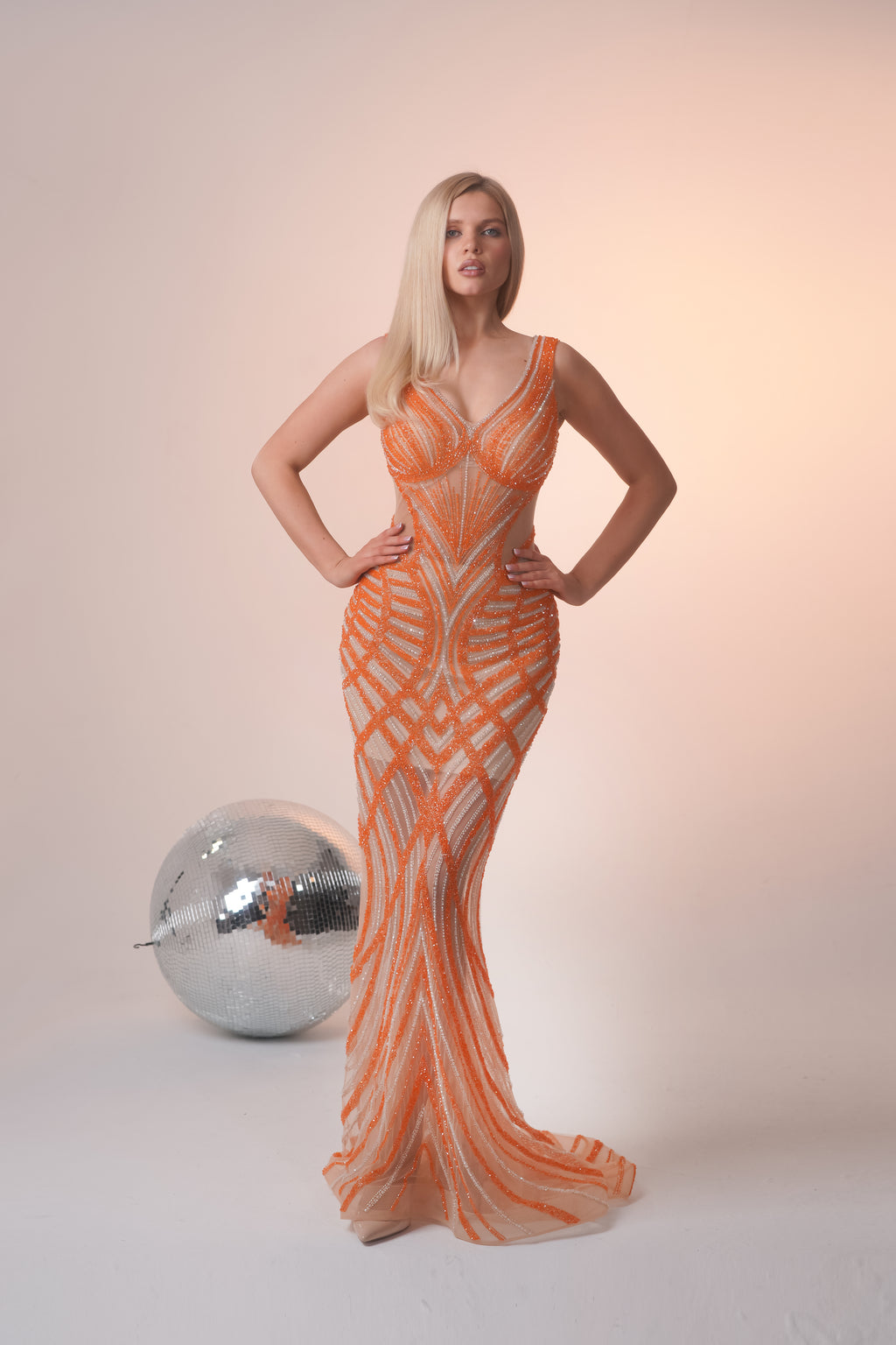 Sunset Glow Couture Gown