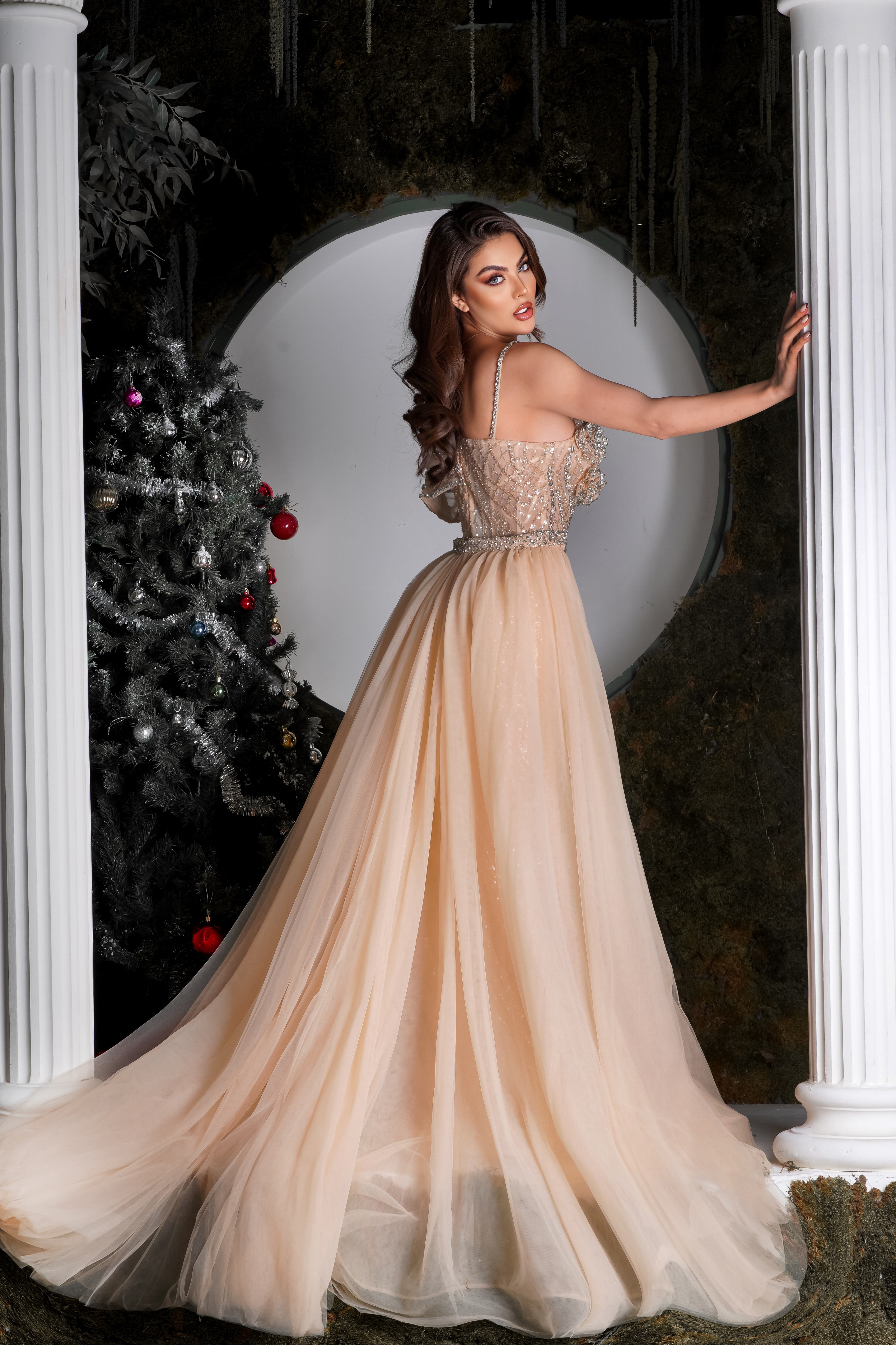 Gilded Champagne Couture