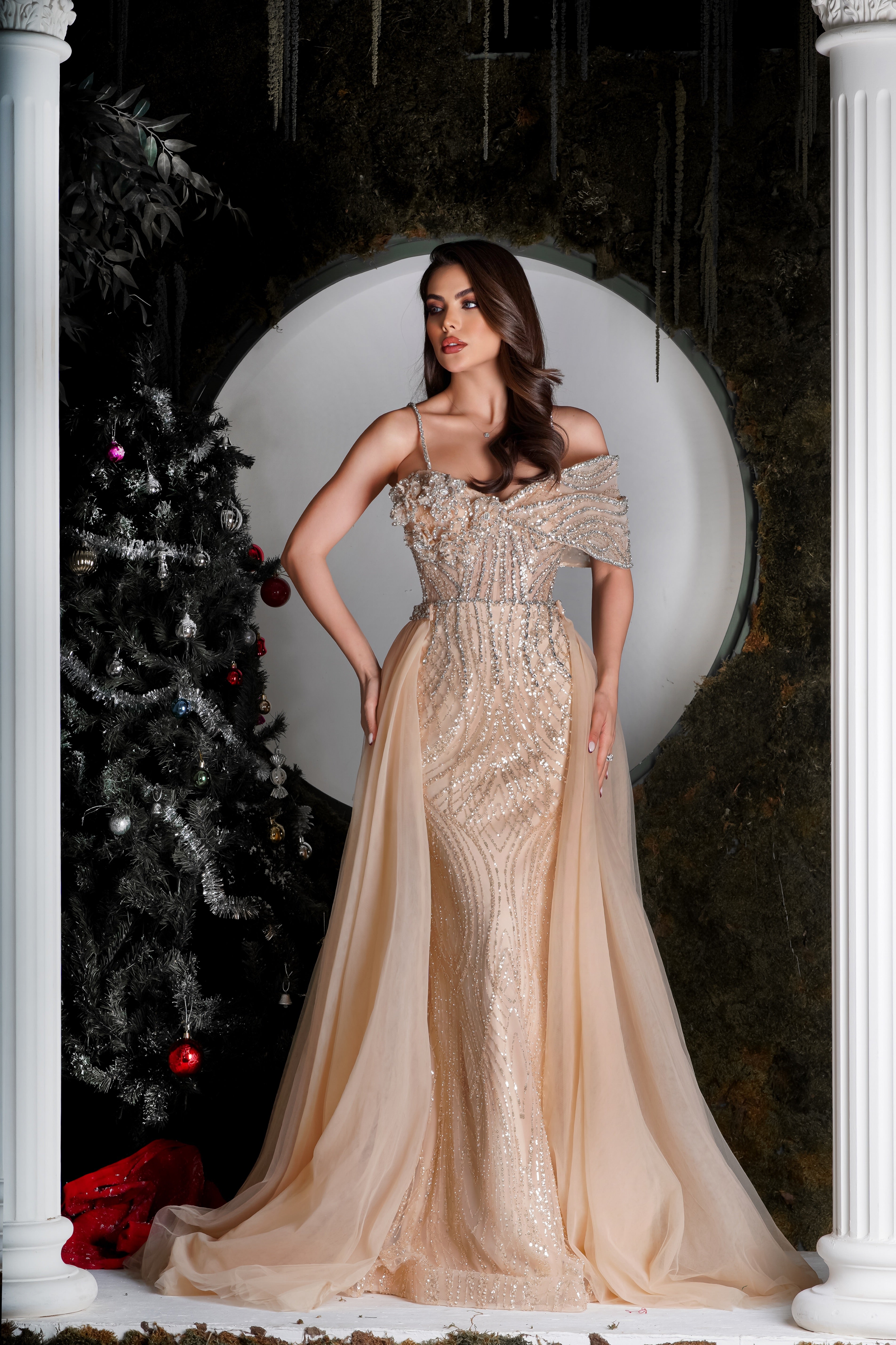 Gilded Champagne Couture