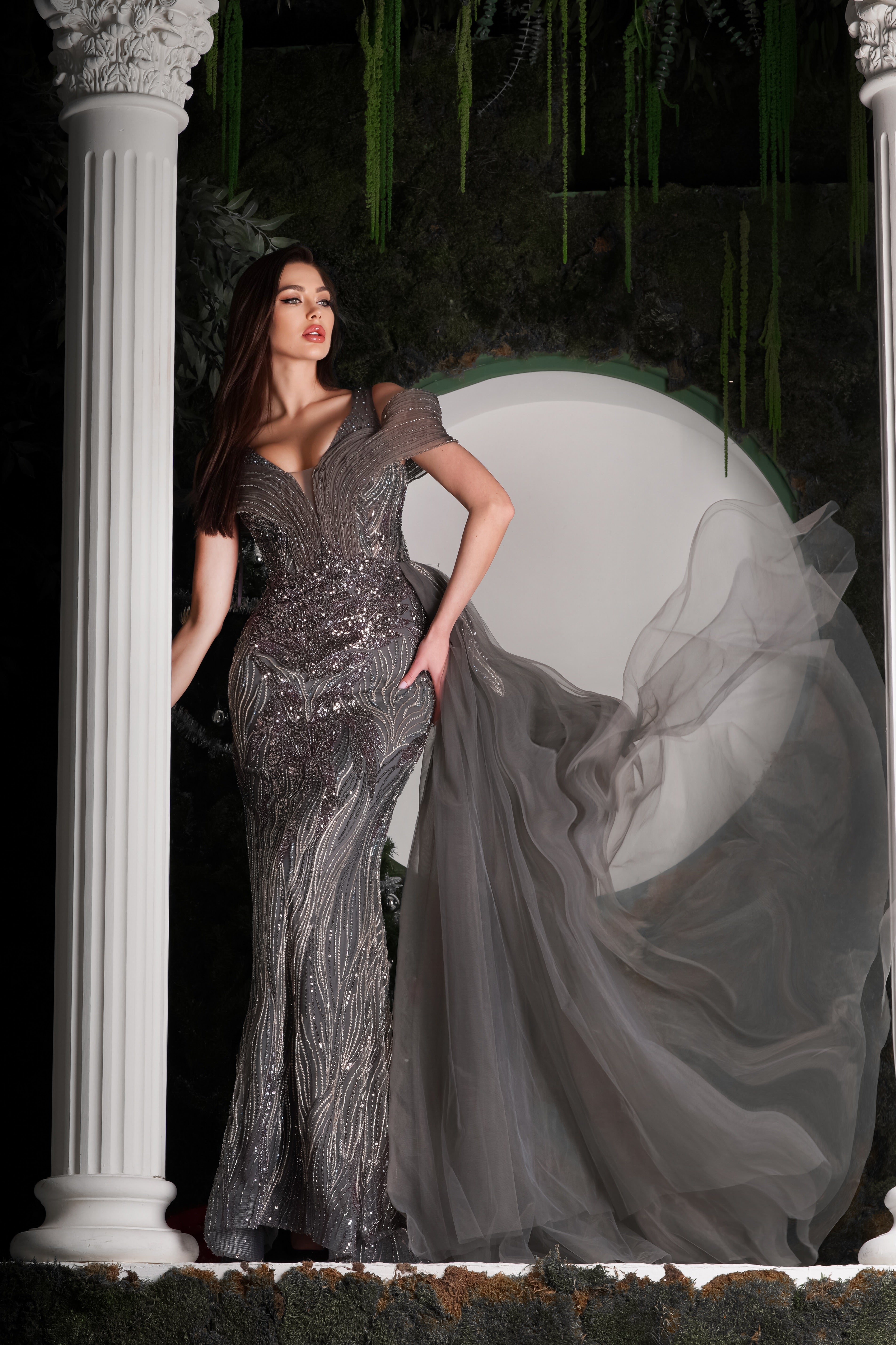 Silver Charcoal Couture