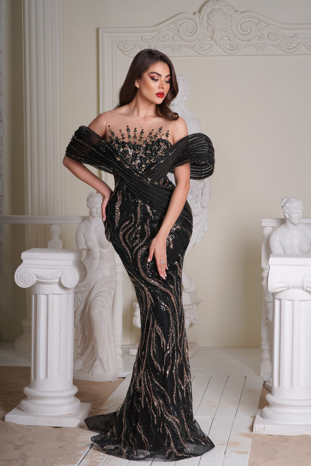 Midnight Gold Couture