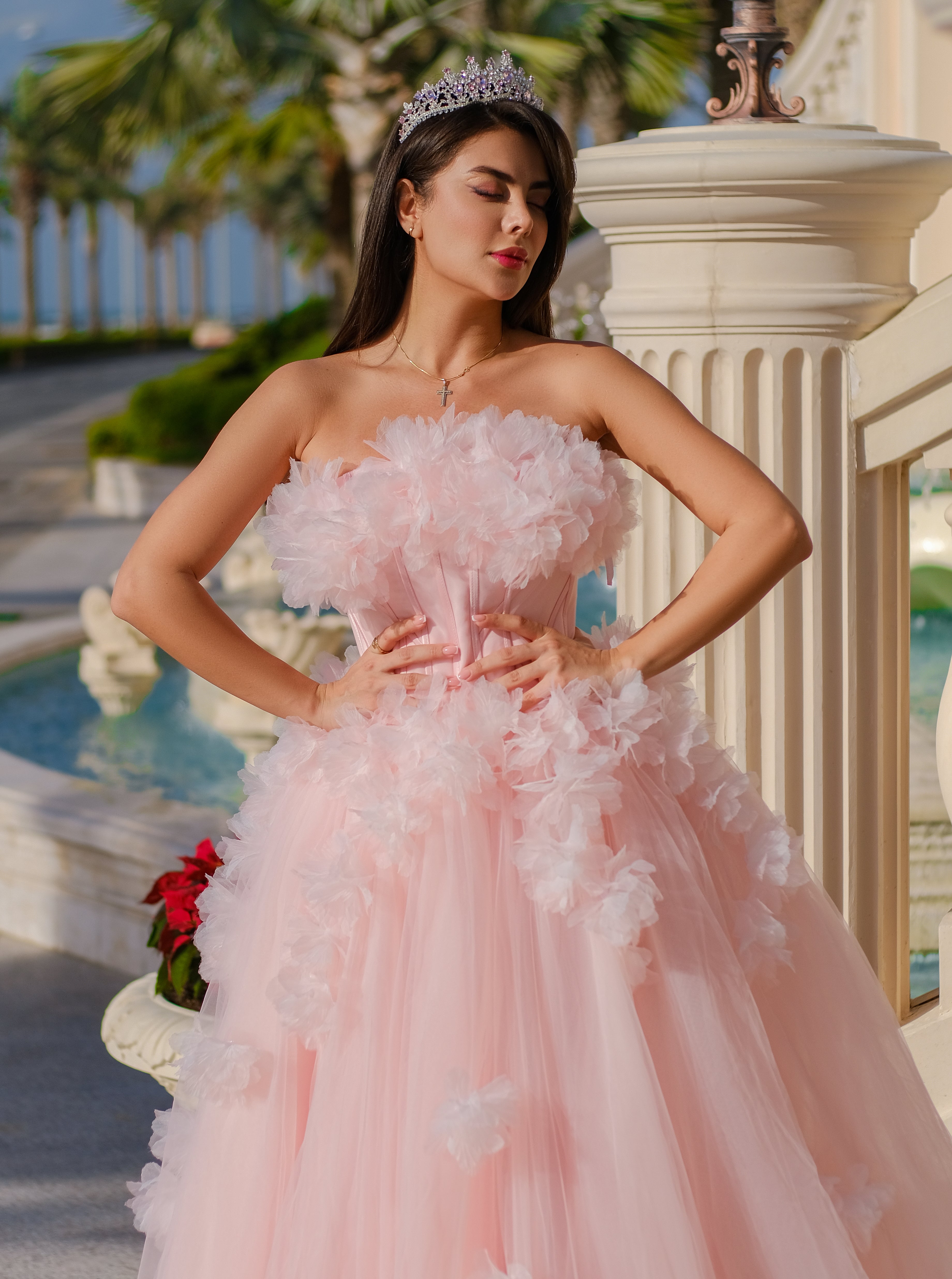 Blush Appliqué Couture